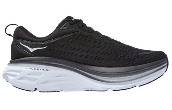 (WMNS) Bondi 8 D Wide ‘Nero Bianco’