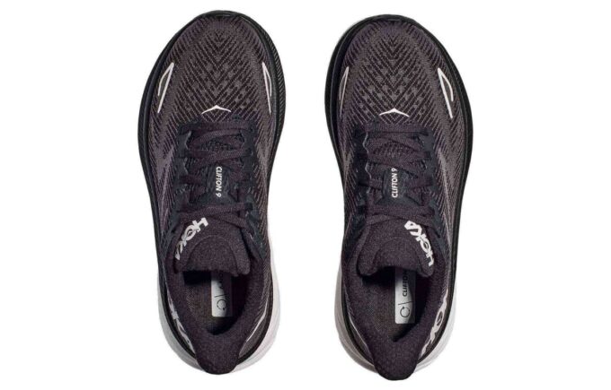 Clifton 9 2E Wide ‘Nero Bianco’