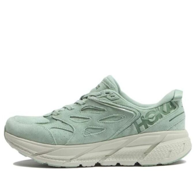 Clifton L Suede ‘Smoke Green’