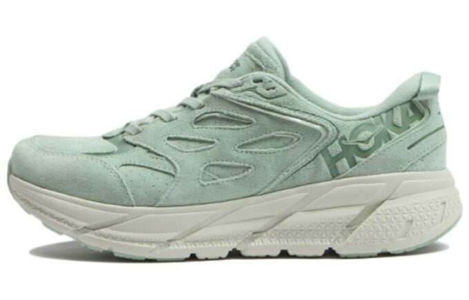 Clifton L Suede ‘Smoke Green’