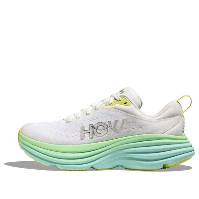 (WMNS) Bondi 8 D Wide ‘Champagne White Sea Blue’